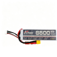 Batterie Lipo RC 6S 22.2V 6500mAh 75C, batterie au lithium polymère pour grand drone FPV, avion à aile fixe, voiture RC, bateau RC, CE FCC ROHS