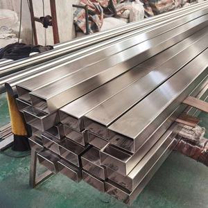 Astm 304 316 430 201 חומר מרותך חתך חלול סעיף מלבני נירוסטה צינור מרובע - Product Image 5