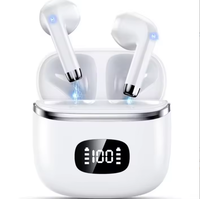 Écouteurs 5.3 avec 4 micros pour appels clairs, étanches, stéréo, affichage LED de la puissance, intra-auriculaires
