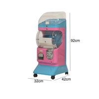 Distributeur de jouets en capsules réglable, machine à capsules, distributeur de jouets, machine à pièces de monnaie, machine à gachapon avec vitrine