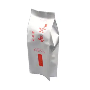 Tas plastik segel cahaya oksigen dapat dipakai ulang ritsleting ukuran kecil kustom untuk teh