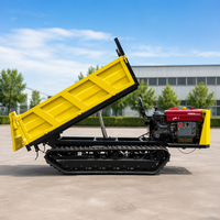 Dumper sur chenilles hydraulique de haute qualité avec grue, 2 tonnes, 3 tonnes, 4 tonnes, petit dumper sur chenilles avec moteur diesel