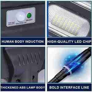 Yeni icat Intiligent ışık kontrolü güneş sokak ışık 320w açık su geçirmez uzun ömürlü büyük pil LED sokak lambası - Product Image 6