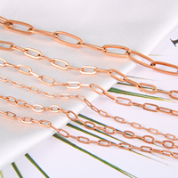 Chaîne ovale en acier inoxydable pour femmes, collier tendance, avec câble plat, ovale, livraison gratuite, vente en gros