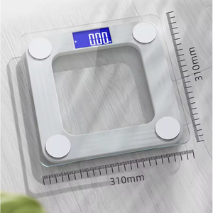 Balance corporelle intelligente carrée pour la maison, électronique, transparente, durable, balance de poids corporel - Product Image 3