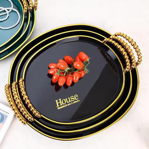 Toptan fabrika özel Logo mutfak yemek tabakları tepsi çevre dostu lüks biyobozunur plastik gıda servis çubuğu kek standı - Product Image 1