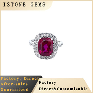 Exquisite Women's S925 Sterling Silver Rhodium Plated Classic Ruby <b>Wedding</b> <b>Ring</b> - Product Image 5