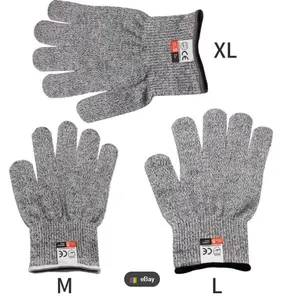Grey Hppe High Performance Cutting Level 5 Puncture Anti Cutting And Puncture Cut Resistant Safety Gloves