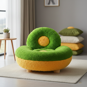 Poltrona a Forma di Cactus in Stile Italiano, Lussuosa e Moderna per Soggiorno, Morbida, Confortevole, Accogliente, Elegante, Arredo Casa, Compatta per Spazi Ridotti - Product Image 1