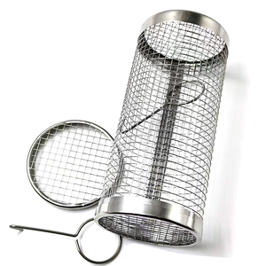 Grille <span class=keywords><strong>de</strong></span> <span class=keywords><strong>barbecue</strong></span> robuste à tissage <span class=keywords><strong>de</strong></span> précision pour un chauffage uniforme, avec crochet et fourchette, pour usage commercial en restaurant, magasin <span class=keywords><strong>de</strong></span> <span class=keywords><strong>barbecue</strong></span> et cuisine - Product Image 4