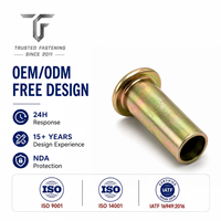 Rivets semi-tubulaires à tête plate en acier inoxydable TianFang pour prototypes d'ingénierie de quincaillerie de panneaux de commande, échantillonnage rapide