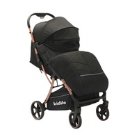 Poussette multifonctionnelle pour bébé avec panier de couchage à haute vue pour nouveau-né avec couvre-pieds pouvant s'asseoir ou s'allonger pour les enfants