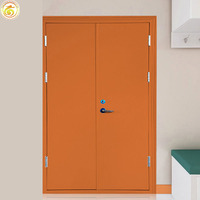 Porte ignifuge en acier isolée à double passage ouvert pour centre commercial