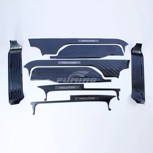 Striscia soglia in acciaio inossidabile modificato Alphard, stile diviso, facile da installare, non facile da staccare - Product Image 4