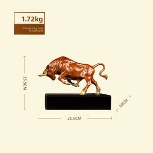 Adorno de <span class=keywords><strong>Toro</strong></span> de Cobre, <span class=keywords><strong>Toro</strong></span> del Mercado Prospero, Adorno de Latón, <span class=keywords><strong>Toro</strong></span> de Wall Street, Decoración para Sala de Estar y Hogar - Product Image 6