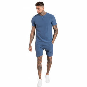 Ensemble double short et short pour hommes, tenue de bonne qualité, personnalisé, OEM, vente en gros, bas prix, simple et respirant - Product Image 1