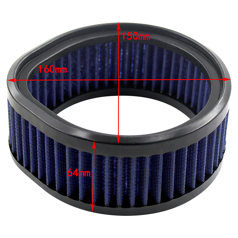 Мотоциклетный воздушный фильтр с высоким потоком, многоразовый карбюратор для Harley Model S & S Super E и G Series Carb с каплеобразной моющейся
