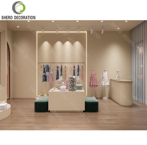 Custom Clothing Display Fixture Wall Mounted Metal Clothing Display Rack Clothing Store Furniture Garment Stand For Clothes - Product Image 3