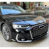 Grille centrale de pare-chocs avant LIANGTU pour Audi A8/S8 D5 PA 2022 2023, style S8, en ABS, remplacement compatible OE