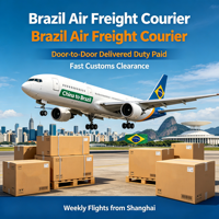 Brésil Air Express Chine Sao Paulo Rio De Janeiro Brasilia Agent de transport porte-à-porte Transitaire de niveau A Transit en 5-10 jours