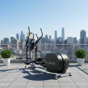 Vélo <span class=keywords><strong>elliptique</strong></span> professionnel manuel – Cross-trainer commercial à résistance magnétique avec écran LED pour salle de sport et centre de fitness (usage intensif) - Product Image 1