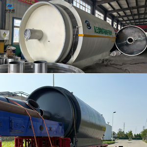 Commercieel geaccepteerde batchpyrolyse-installatie met pomp voor hoge efficiëntie en hoge veiligheid, voor de conversie van bandenplastic tot brandstofolie. - Product Image 4