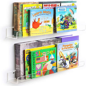 Estanterías Flotantes <span class=keywords><strong>Invisibles</strong></span> de Acrílico NIUBEE de 24 Pulgadas, Estanterías Transparentes <span class=keywords><strong>para</strong></span> Niños, Exhibidores de <span class=keywords><strong>Libros</strong></span> - Product Image 2