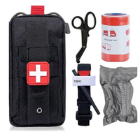 Sac de rangement tactique médical EDC le plus vendu avec fermeture éclair en nylon, trousse de premiers soins portable pour l'extérieur et kit d'outils de survie d'urgence