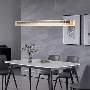 D7524D Modern Unique Design 1.2 M Amber Glass Pendant Light Luxury Lighting Dinning Room Artistic Chandelier Home Decoration