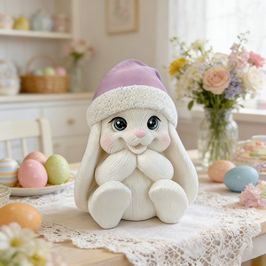 Moules en silicone pour bougies en forme de lapin, moule à gâteau au chocolat en forme de lapin, moule en silicone pour Pâques, moule en silicone pour résine époxy, savon, cire, décoration artisanale - Product Image 1