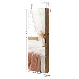 <span class=keywords><strong>Armoire</strong></span> murale verrouillable <span class=keywords><strong>SONGMICS</strong></span>, organisateur de <span class=keywords><strong>bijoux</strong></span> avec miroir pleine longueur - Product Image 4