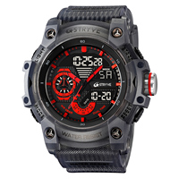 STRYVE 8029 Montre de sport pour homme, étanche, LED, numérique, chronomètre, grand cadran, horloge pour homme, 8029 Relogio Masculino, montres pour homme