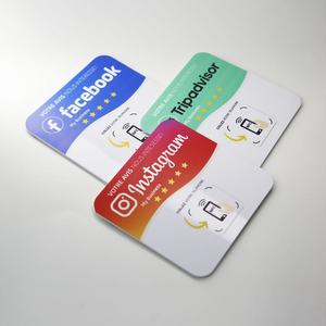 Waterproof acrylic NFC sticker Google review NFC plate Social media NFC sticker NFC table sticker manufacture - Product Image 2