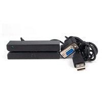 Bureau ISO7810 3 pistes RS232 lecteur de carte à bande magnétique avec logiciel