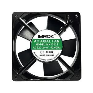 IMROK 120mm ventilador rodamiento de bolas AC 110V 220V 230V ventiladores axiales 120x120x38mm ventilador de refrigeración