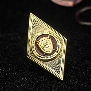 Insignia metálica de seguridad nacional de alta calidad personalizada del fabricante al por mayor, insignia de guardaespaldas personal - Product Image 3