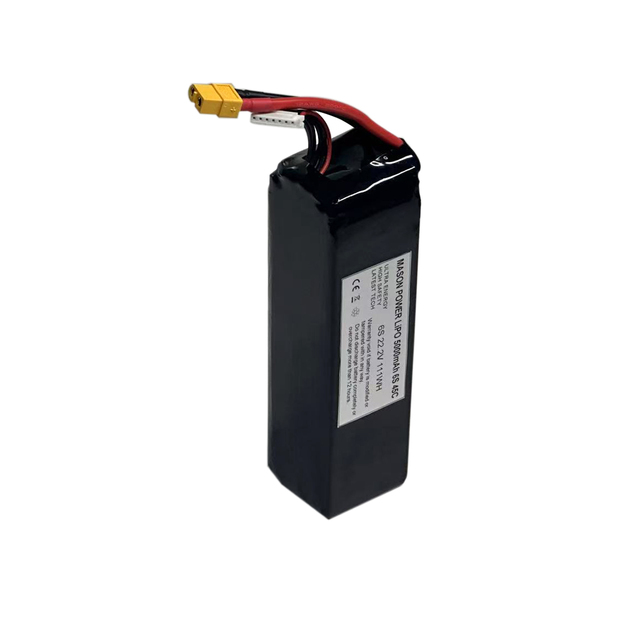 High Performance 6S 22.2V 5000mAh 5100mAh 5200mAh Lipo Battery 45C High Power Lithium Battery for 7/10/13/15 Inch FPV Drones