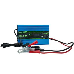 Cargador de Baterías Inteligente de Reparación por Pulsos ASCEND Serie MA-A+ 12V/24V 10A/20A para Baterías de Plomo-Ácido y LiFePO4 con Pantalla LCD, Compatible con BMS - Product Image 3