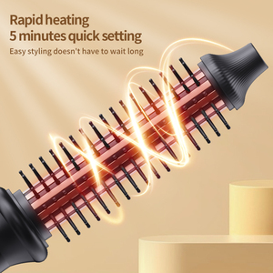 <span class=keywords><strong>Fer</strong></span> à <span class=keywords><strong>boucler</strong></span> professionnel 32 mm avec brosse chauffante, 10M d'ions négatifs, chauffage PTC, contrôle de température <span class=keywords><strong>10</strong></span> vitesses, anti-brûlure - Product Image 5