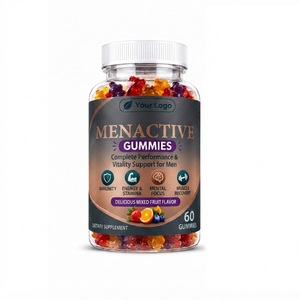 Gomitas Veganas Personalizadas MenActive con Fabricación OEM, Venta al por Mayor, Marca Privada, Gomitas Masticables con Sabor a Frutas y Pectina - Product Image 1