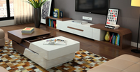 Meubles de salon en bois, mobilier de divertissement moderne en ligne basse, console TV, table basse, vente en gros, 1 pièce