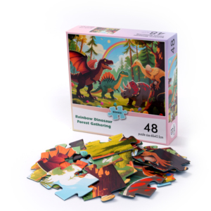 <span class=keywords><strong>Puzzle</strong></span> personnalisé par le fabricant, 48 pièces, dinosaure, licorne, <span class=keywords><strong>puzzle</strong></span> en papier, dessin animé, <span class=keywords><strong>puzzle</strong></span> en plastique, jeu de <span class=keywords><strong>puzzle</strong></span> pour adultes et enfants - Product Image 1