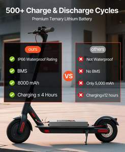 HY M365電動スクーターバッテリー 36V 6Ah 7.8Ah 8Ah 10.5Ah 液体バッテリー LiNiMnCoO2 カソード 1000サイクル - Product Image 5