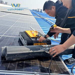 LUYU Control remoto automático Paneles <span class=keywords><strong>solares</strong></span> fotovoltaicos Lavadora <span class=keywords><strong>Robot</strong></span> de <span class=keywords><strong>limpieza</strong></span> Equipo Placa de hierro galvanizado - Product Image 5