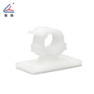 Clip de câble Lianyang en nylon auto-adhésif blanc LYK-1, support de faisceau de câbles - Product Image 4