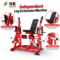 Machine à extensions de jambes assises indépendante à charge libre SK Commercial Gym pour l'entraînement de la force des quadriceps