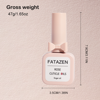 Huile pour cuticules enrichie en vitamine E naturelle FATAZEN, marque privée, soin intensif de la surface des ongles, traitement hydratant pour les doigts