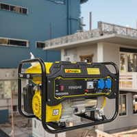 Hochwertiger 4-Takt-Benzingenerator Tragbar mit Elektrostart für Notstromversorgung zu Hause und im Freien