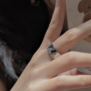 Anillo de Plata de Ley S925 con Circonita, Diseño de Nicho, Simple y Moderno, Vintage, Geométrico, Abierto, Chapado en Oro Rosa - Product Image 3