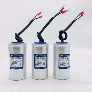 คาปาซิเตอร์มอเตอร์เฟสเดียว CBB60 30uf ถึง 60uf คาปาซิเตอร์ฟิล์มแบบมีสายสำหรับมอเตอร์และปั๊มน้ำ - Product Image 1